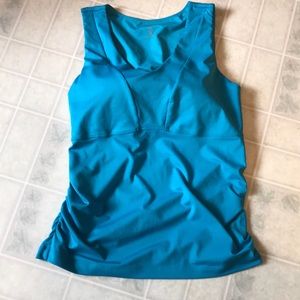 Athleta 38D ruched Side Soft Cup Bra Top Tank